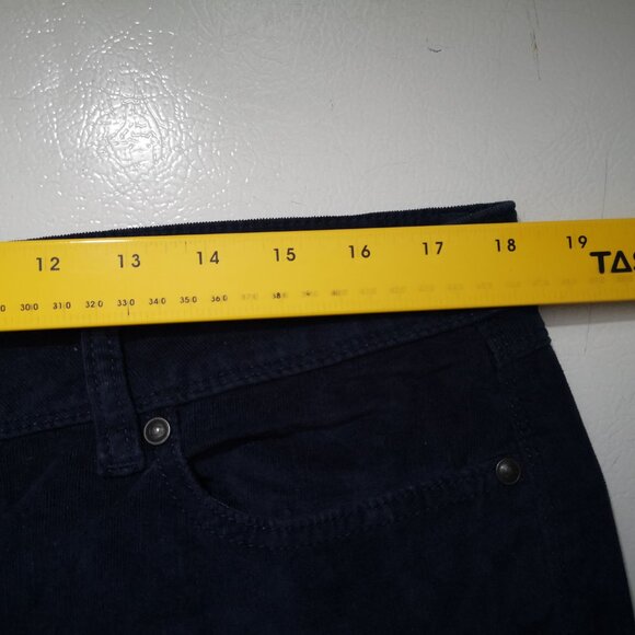 Lauren Conrad Ladies Size 16S Navy Zipper & Button Closure Soft Corduroy Pants - Picture 11 of 13